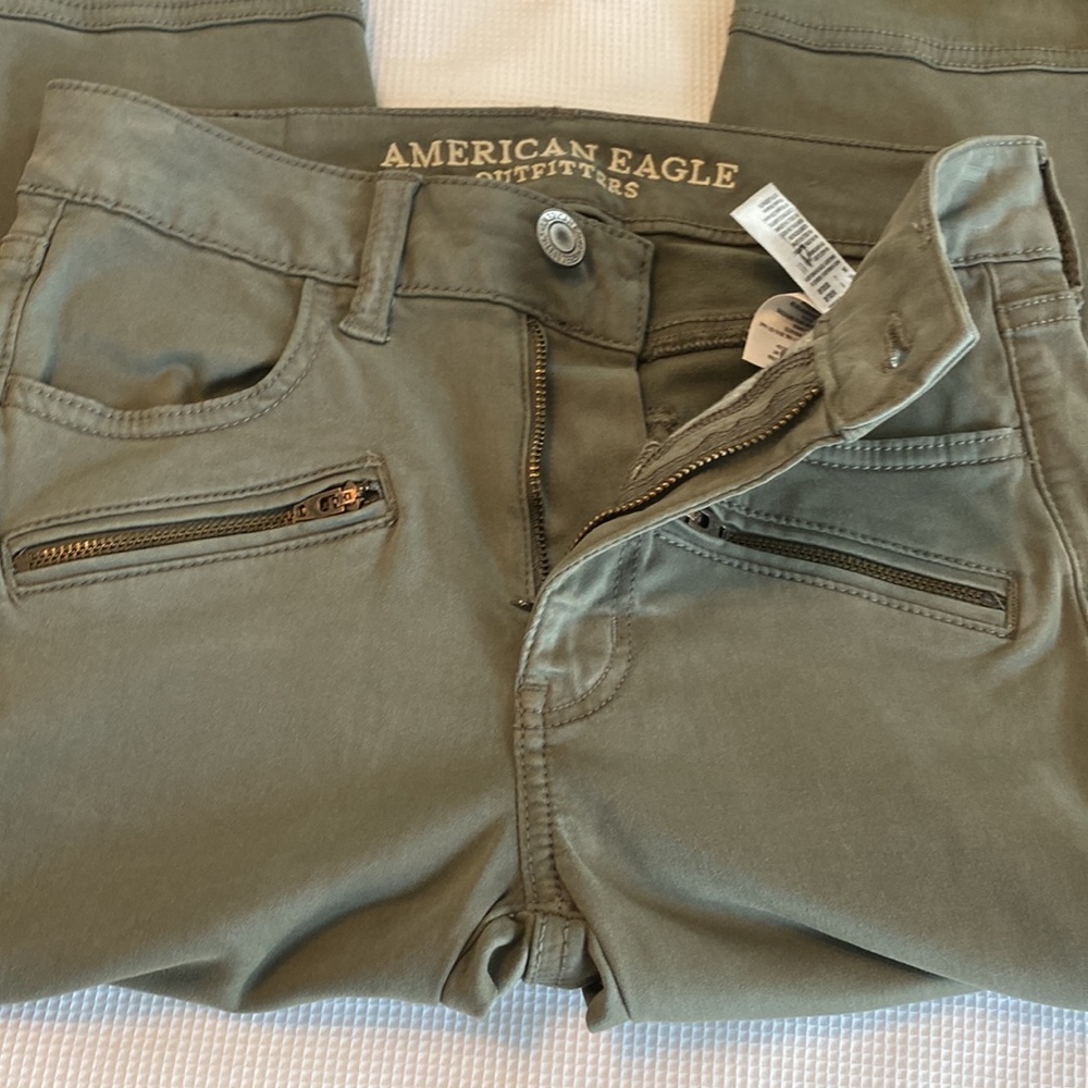 American Eagle outfitters  Moto High Rise Jegging Size 0 Regular - Picture 10 of 12